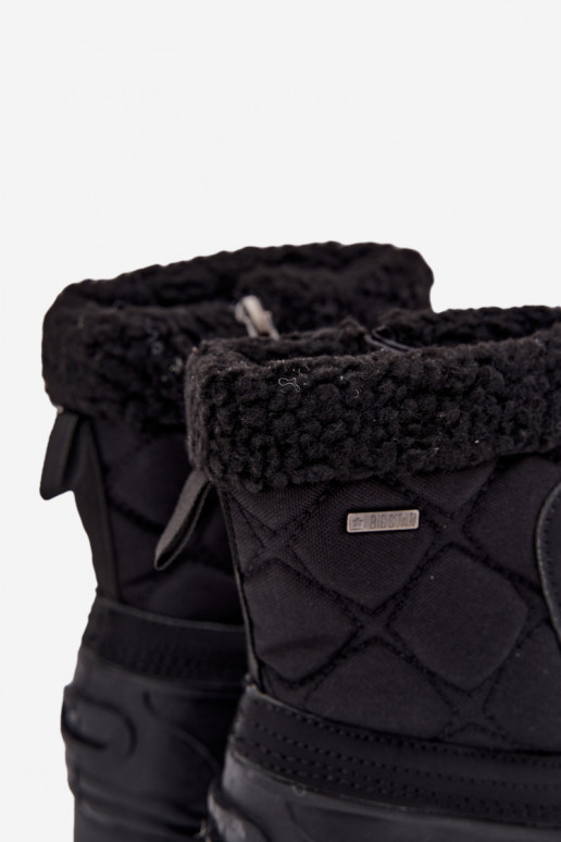 Insulated Children's Snow Boots with Zipper Big Star OO374073 Black