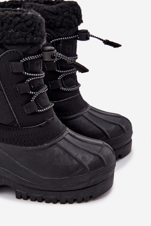 Insulated Children's Snow Boots with Zipper Big Star OO374073 Black