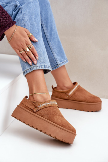 ŚniegowcewithOzdobnym Haftem Camel Selithria