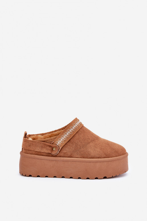 ŚniegowcewithOzdobnym Haftem Camel Selithria