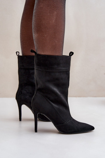 Black Stiletto Boots Ellinore 2