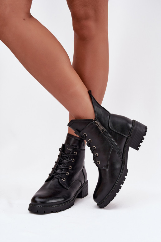 Insulated Women's Block Heel Boots Vinceza 58609 Black Insulated Women's Block Heel Boots Vinceza 58609 Black