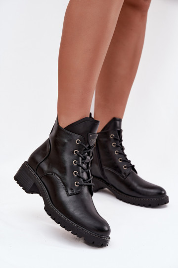 Insulated Women's Block Heel Boots Vinceza 58609 Black 2