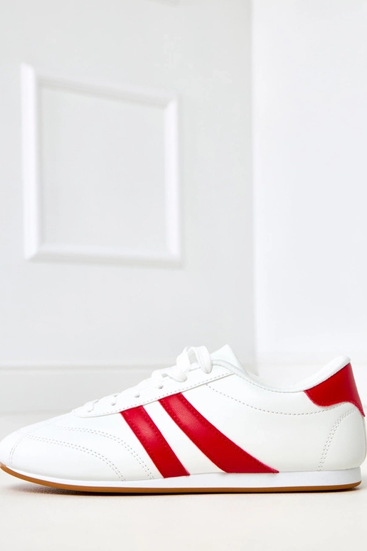Białe sneakersy typu tenisówki z...
