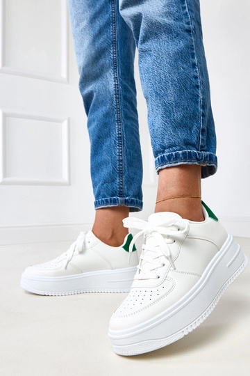 Białe sneakersy na... 2