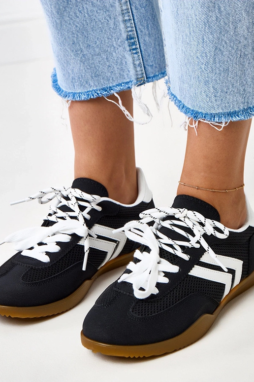 Czarne sneakersy siateczkowe typu... Czarne sneakersy siateczkowe typu...