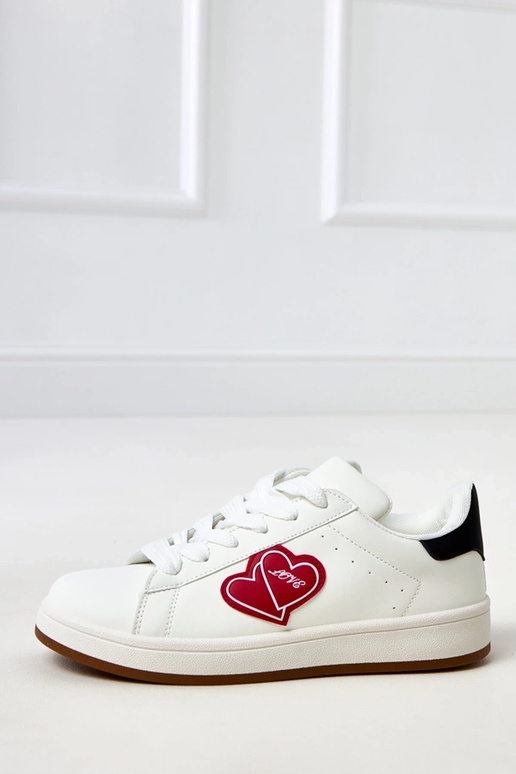 Białe sneakersy na platformie z... Białe sneakersy na platformie z...