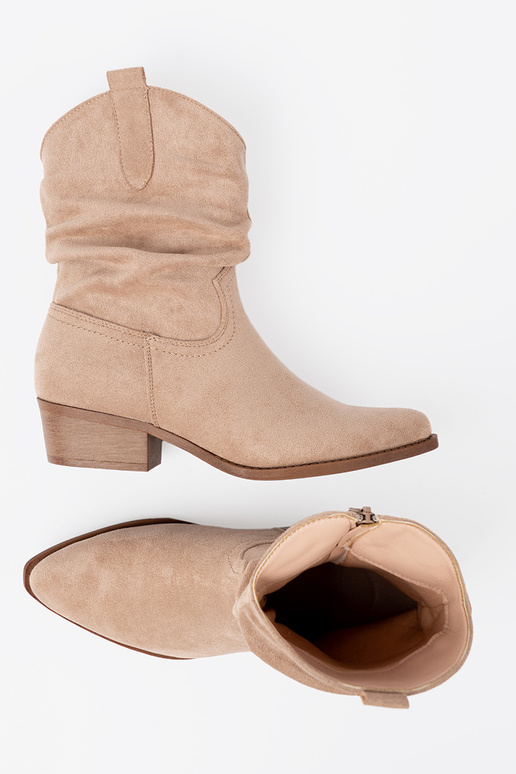 beige Inomens boots o klasycznym kroju beige Inomens boots o klasycznym kroju