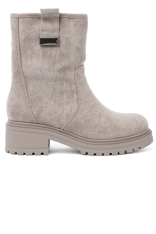 Comfortable gray boots na masyInnej podeszInie