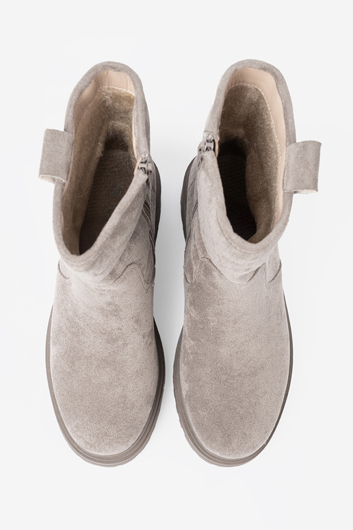 Comfortable gray boots na masyInnej podeszInie