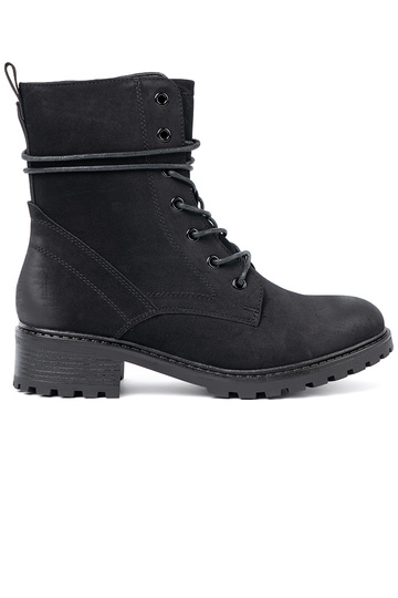 Fashionable black shoes z ozdobnym lacingm 2