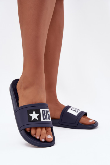 Women's Slides Big Star DD274A265 Navy-White