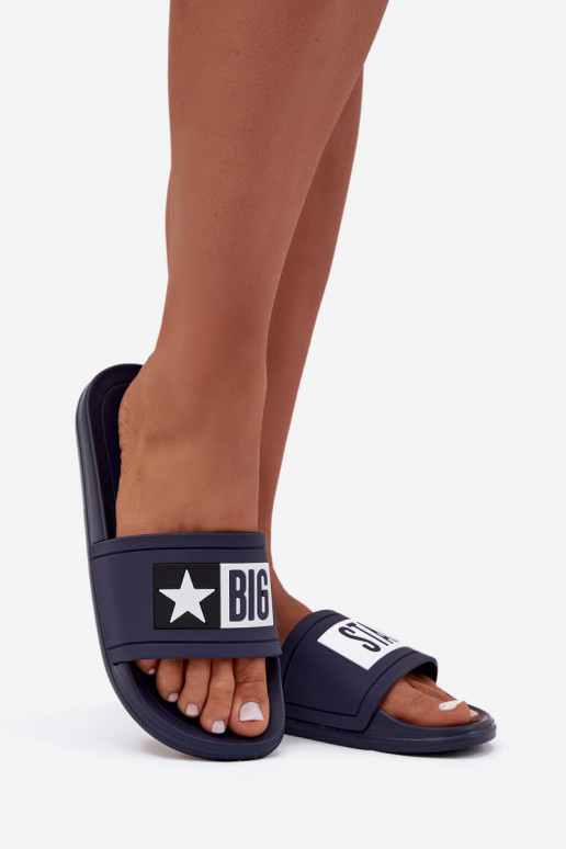 Women's Slides Big Star DD274A265 Navy-White