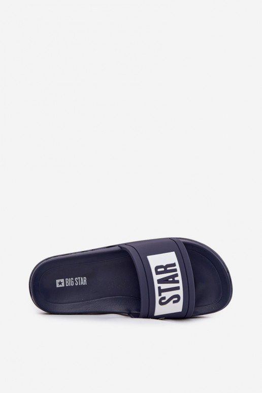 Women's Slides Big Star DD274A265 Navy-White