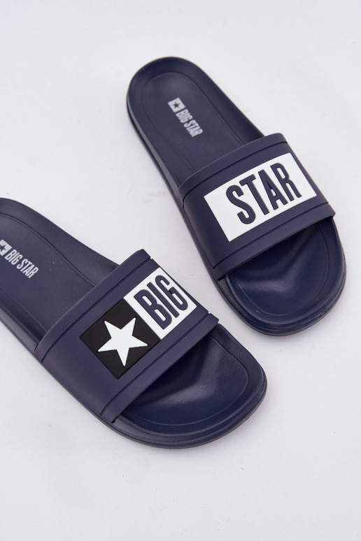 Women's Slides Big Star DD274A265 Navy-White