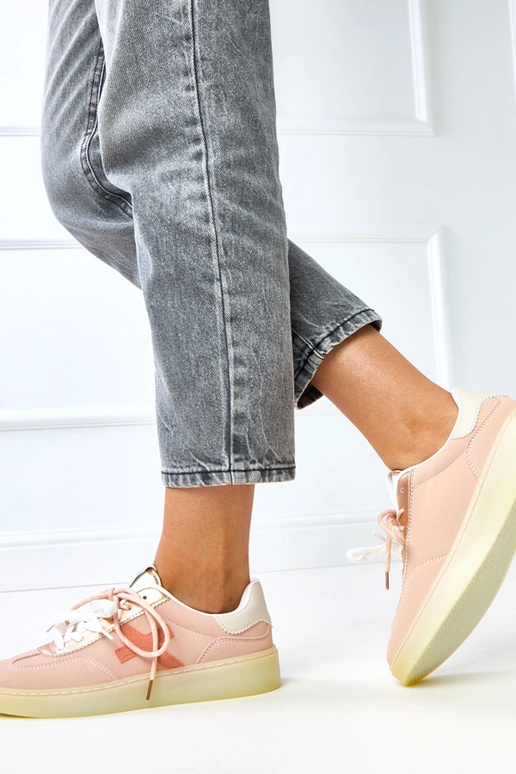 Różowe sneakersy na platformie Eriksen Różowe sneakersy na platformie Eriksen