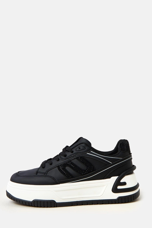 Czarne sneakersy na platformie... Czarne sneakersy na platformie...