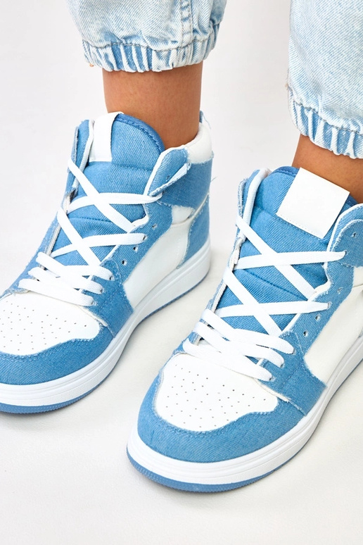 Wysokie sneakersy za kostkę z... Wysokie sneakersy za kostkę z...