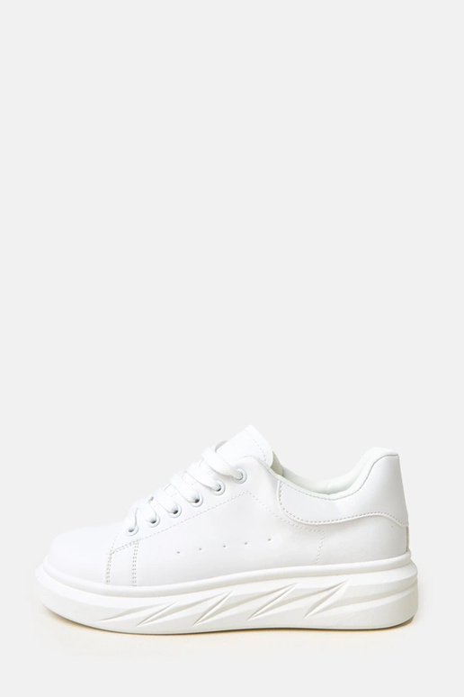 Białe sneakersy na platformie Rosier Białe sneakersy na platformie Rosier