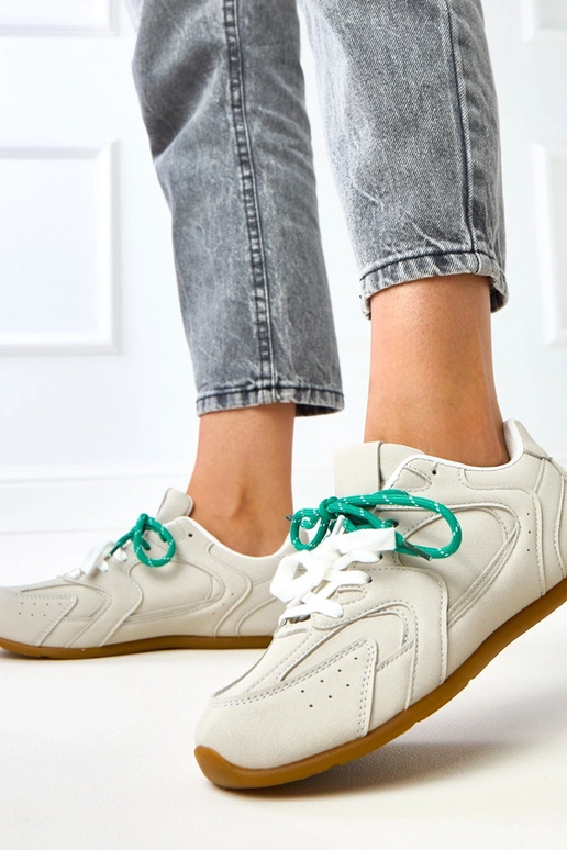 Szare sneakersy z podwójnym... Szare sneakersy z podwójnym...