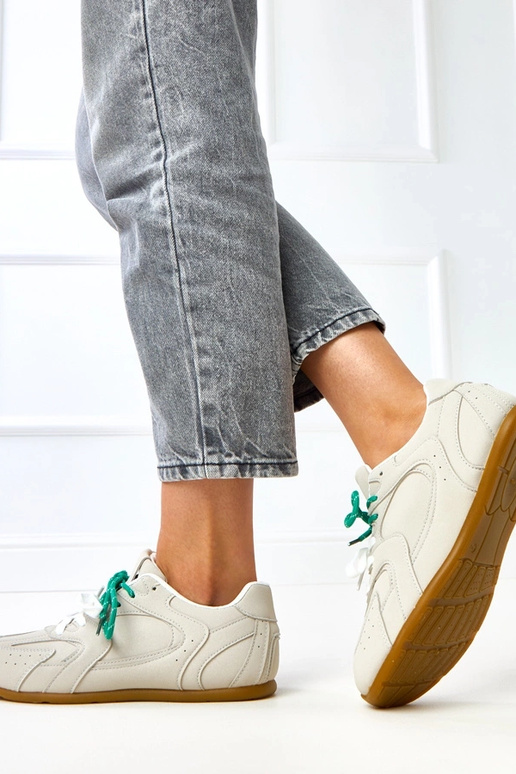 Szare sneakersy z podwójnym... Szare sneakersy z podwójnym...