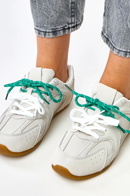 Szare sneakersy z podwójnym... Szare sneakersy z podwójnym...