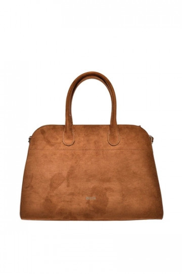 Women's Shopper Bag Made Of Eco Suede Big Star SS574008 Brown