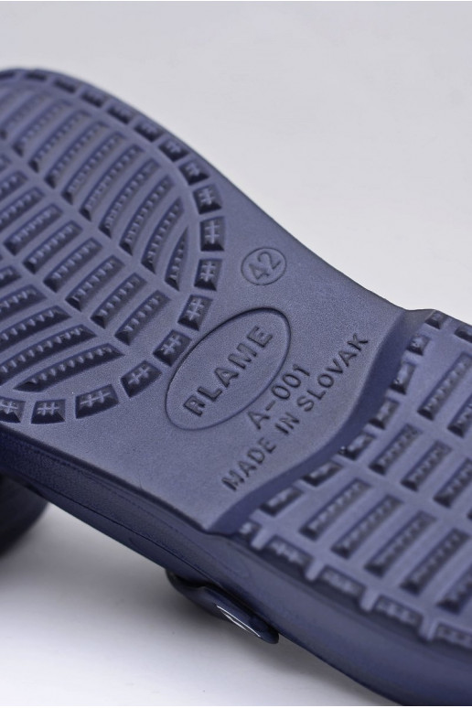 Męskie Klapki Sandały Do Ogrodu Basen Granatowe