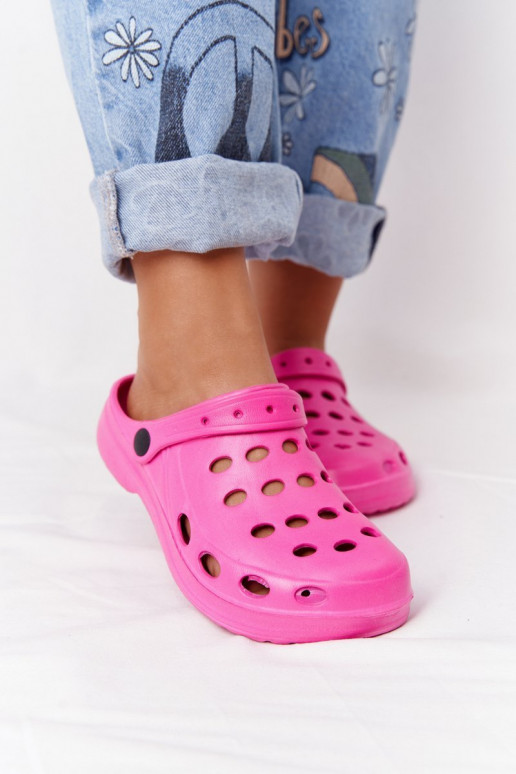 Women's Pink Foam Flip Flops EVA Dots