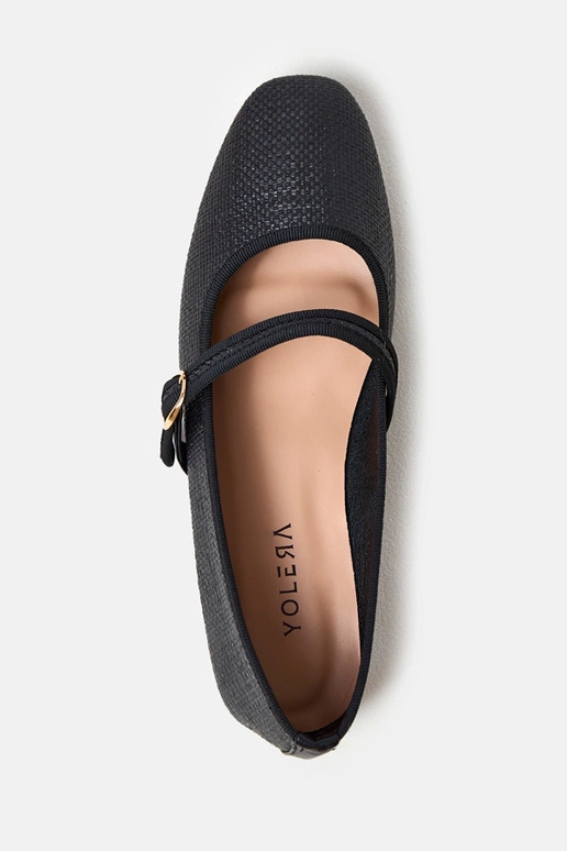 Czarne balerinki plecione ze... Czarne balerinki plecione ze...