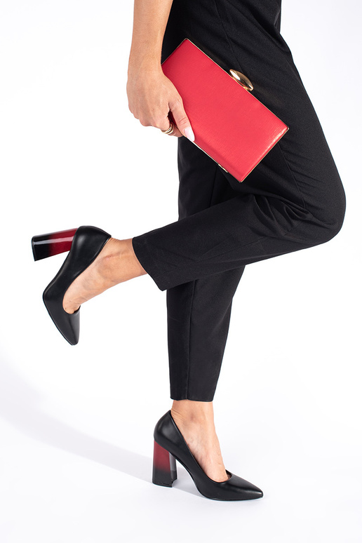 black High heels on a high pole