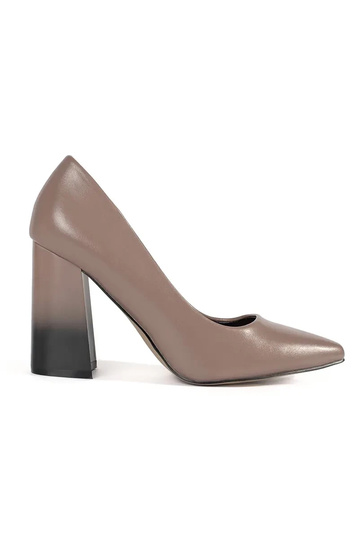 beige High heels on a high pole 2