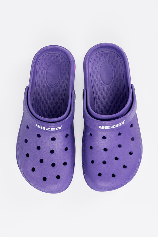 Fioletowe buty typu Crocs