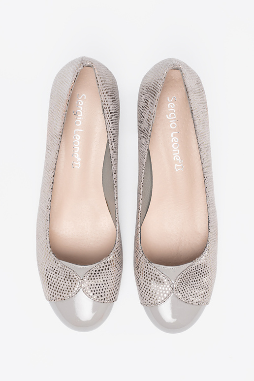 gray High heels ze silverm zdobieniem