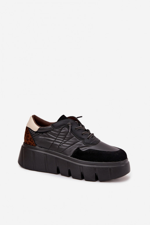 Women's Sports Sneakers On Platform Vinceza 58565 Black Women's Sports Sneakers On Platform Vinceza 58565 Black