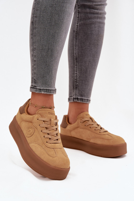 Women's Sneakers on Platform Panterka Big Star SS274762 Camel Women's Sneakers on Platform Panterka Big Star SS274762 Camel