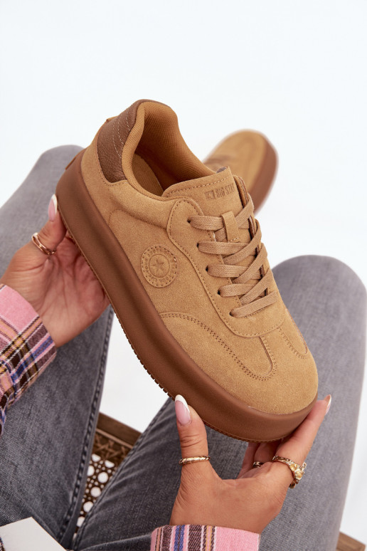 Women's Sneakers on Platform Panterka Big Star SS274762 Camel Women's Sneakers on Platform Panterka Big Star SS274762 Camel
