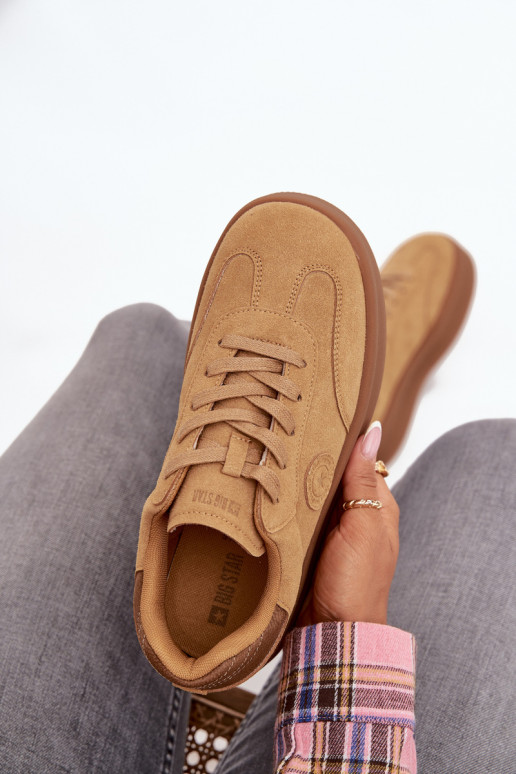 Women's Sneakers on Platform Panterka Big Star SS274762 Camel Women's Sneakers on Platform Panterka Big Star SS274762 Camel