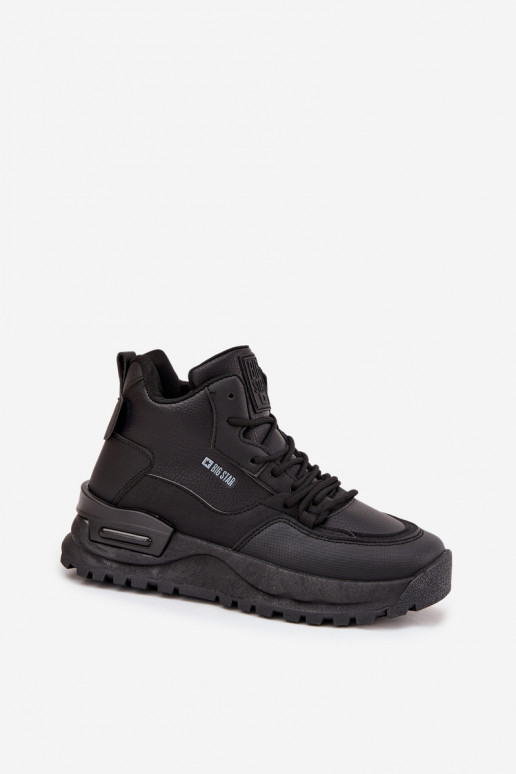 Buty Sportowe Damskie Na Platformie Big Star SS274509 Czarne