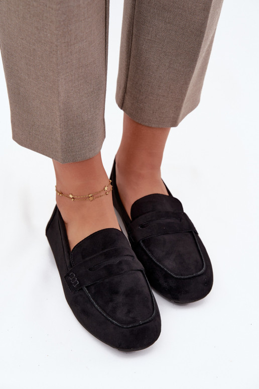Loafers Moccasins Women's Flat Black Soreline