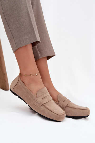 Loafers Moccasins Women's Flat Beige Soreline