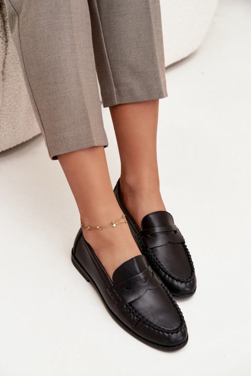 Women Loafers Made of Eco Leather Black Lilith Women Loafers Made of Eco Leather Black Lilith