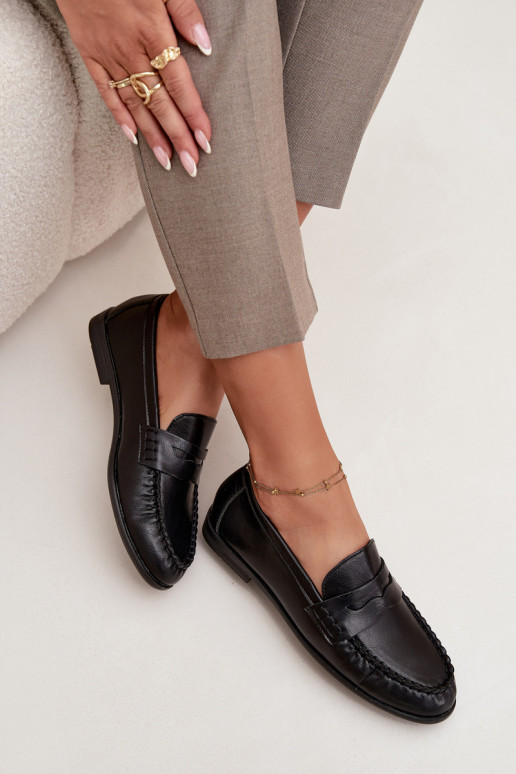 Women Loafers Made of Eco Leather Black Lilith Women Loafers Made of Eco Leather Black Lilith