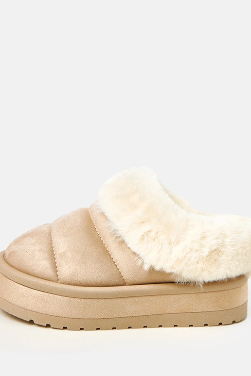 Beżowe krótkie śniegowce ocieplane... Beżowe krótkie śniegowce ocieplane...