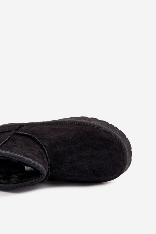 Children's Snow Boots Insulated with Fur SS374018 Black Children's Snow Boots Insulated with Fur SS374018 Black