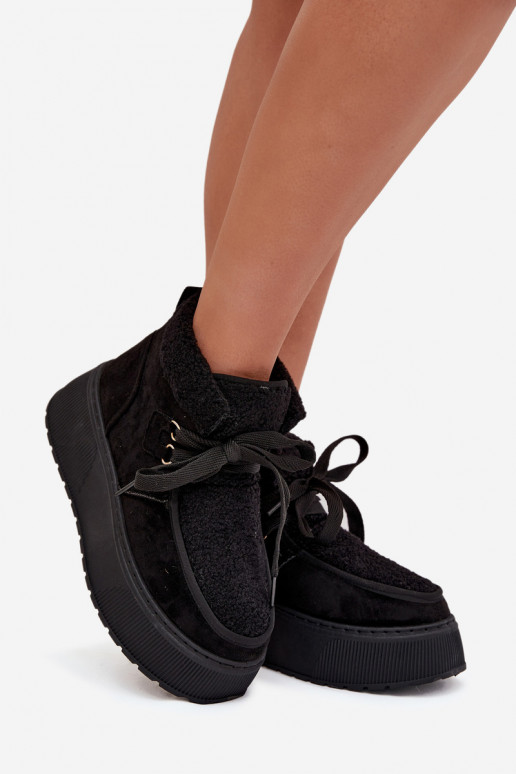 Women's Snow Boots On Platform With Fur Black Florivelle Women's Snow Boots On Platform With Fur Black Florivelle
