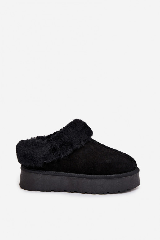 Leather Suede Snow Boots Women's With Fur Black Mivelle Leather Suede Snow Boots Women's With Fur Black Mivelle