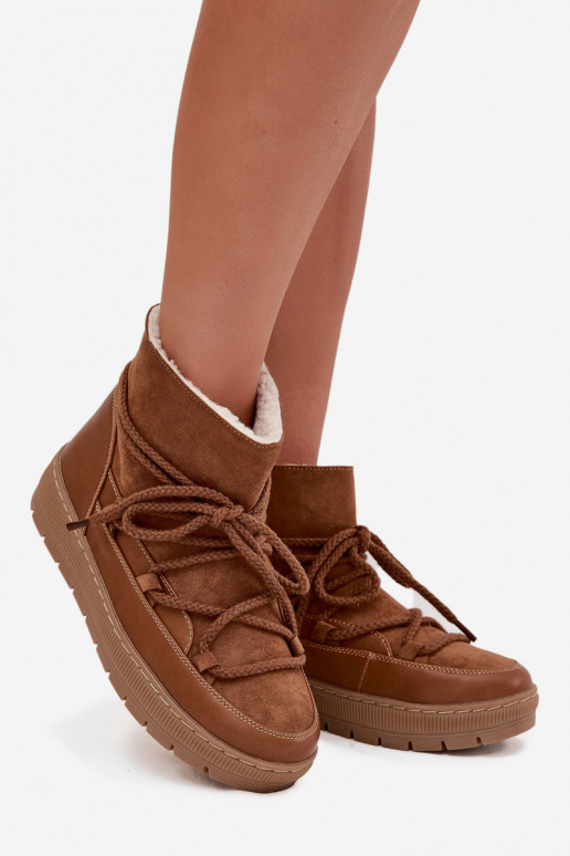 Women's Snow Boots with Lacing Camel Rebekah Women's Snow Boots with Lacing Camel Rebekah