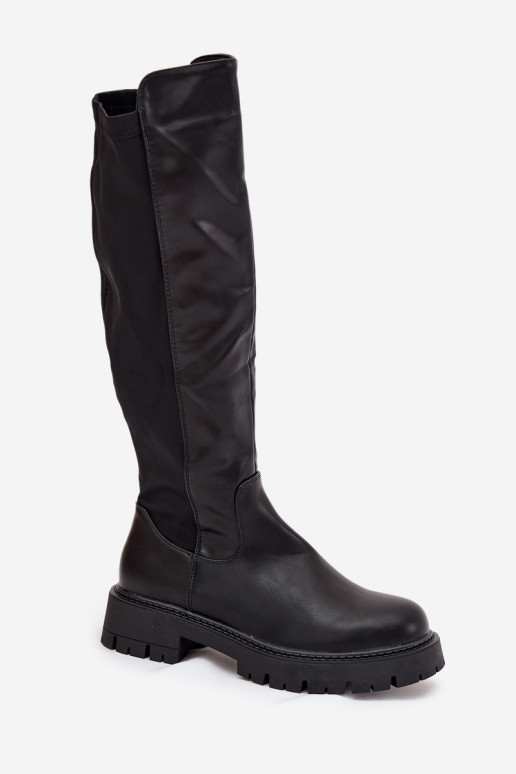 Insulated Women's Boots with Zipper Black Harlina Insulated Women's Boots with Zipper Black Harlina