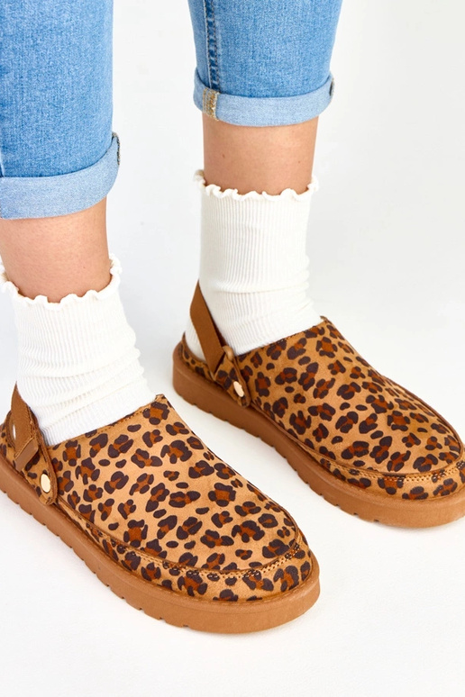 Panterkowe mule zapinane na rzep Miluska Panterkowe mule zapinane na rzep Miluska